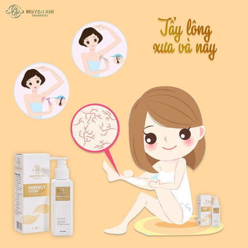 Combo kem tẩy lông Huyền Phi 120ml đánh bay mọi loại lông an toàn không đau