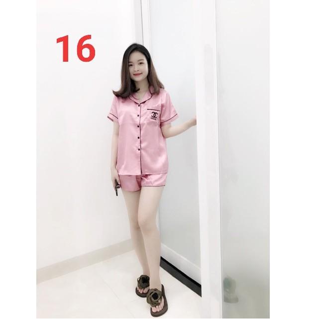 Đồ bộ pijama phi lụa mềm mịn, ảnh thật