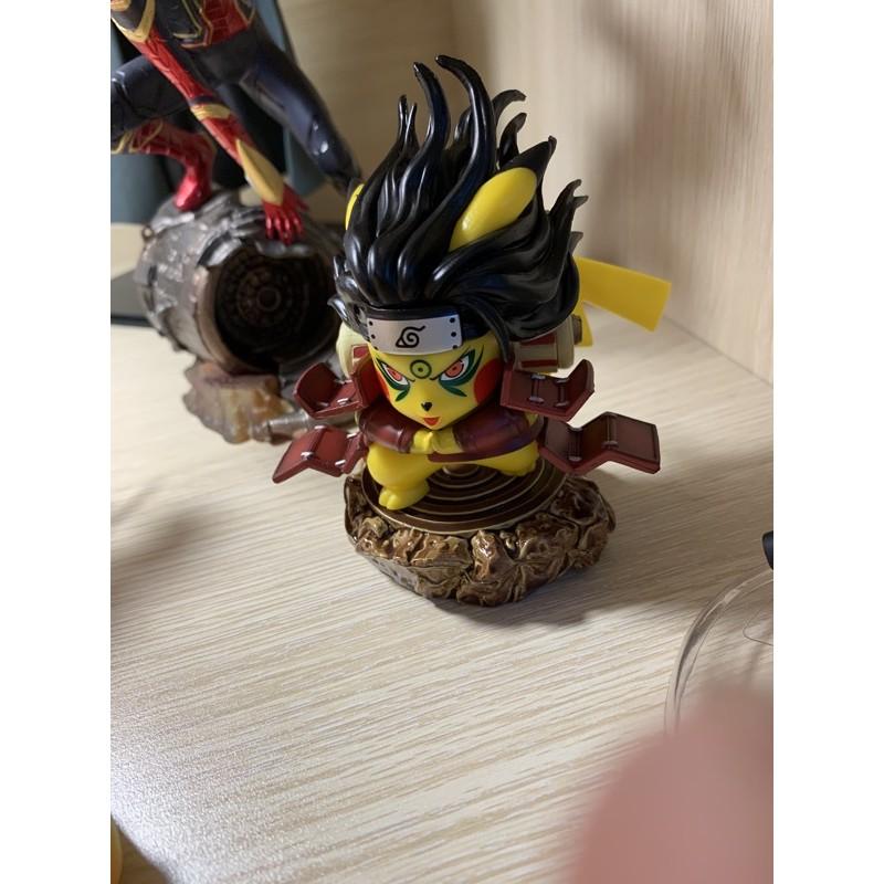 Mô Hình Figure Naruto Hokage đệ nhất Pikachu 10cm