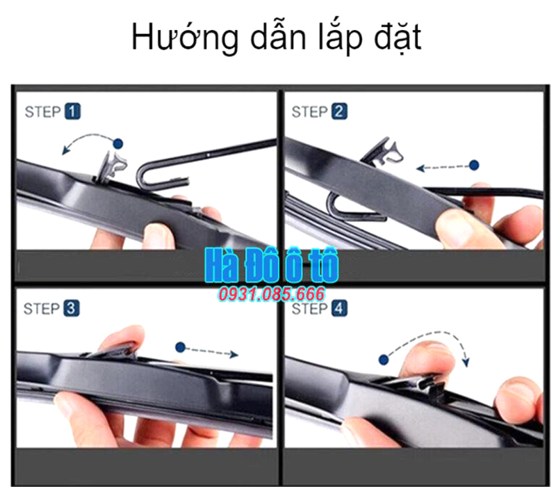 Chổi gạt mưa rush - Bộ 2 chổi gạt mưa toyota rush