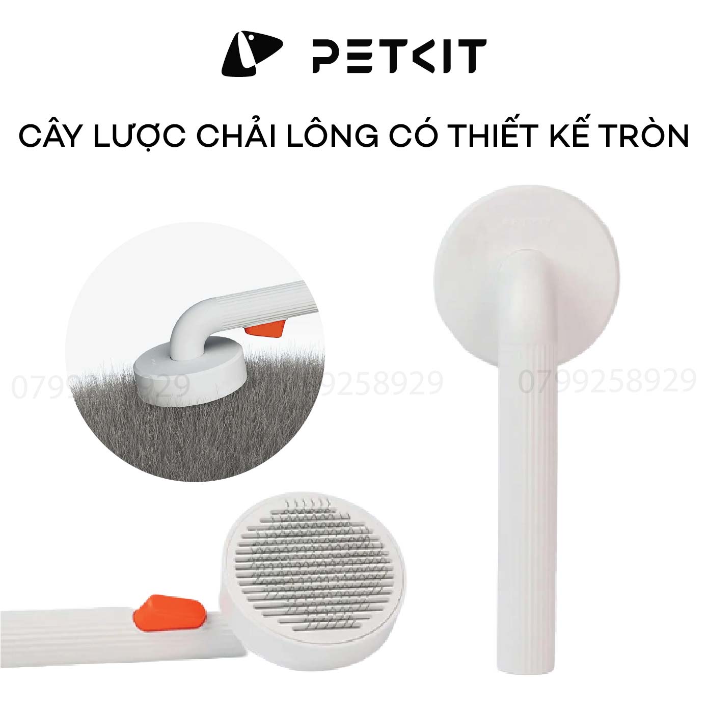 Cây Chải Lông Mèo, Lược Chải Lông Chó Mèo Petkit Pro bản 2023