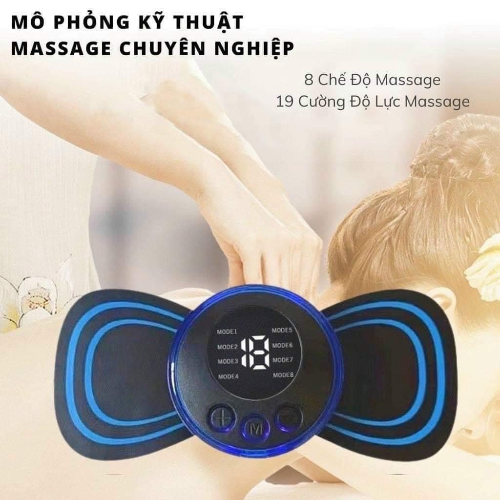 MÁY MASSAGE VAI GÁY VÀ TOÀN THÂN MINI XUNG ĐIỆN EMS SIÊU TIỆN LỢI