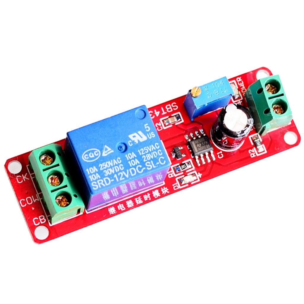 NE555 DC 12V Delay Timer Switch Adjustable Module 0 to 10 Second