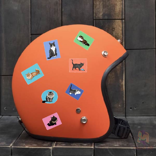 Miếng dán Stickers In Hình Mèo