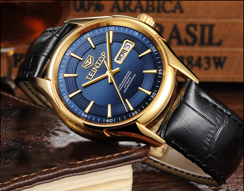 Đồng hồ nam chính hãng Teintop T8623-3 Fullbox, Kính sapphire ,chống xước,chống nước,dây da xịn ,thép không gỉ 316L, máy cơ , Mới 100%,Bảo hành 12 tháng,thiết kế đơn giản,sang trọng và lịch lãm