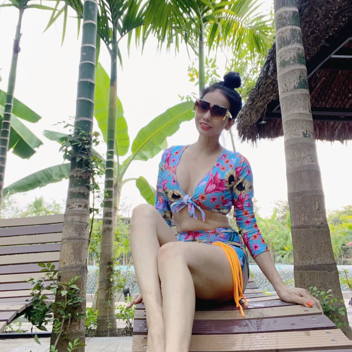 Sét Bikini 3 Mảnh Tay Dài Quyến Rũ BKN857