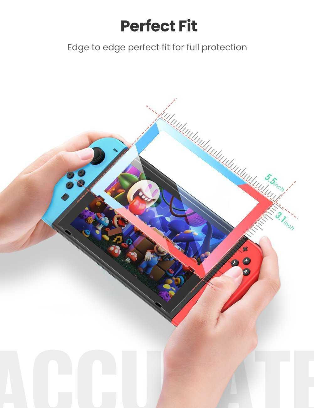 Ugreen UG10997LP153TK Viền Đỏ và Xanh Dương Kính cường lực bảo vệ màn hình Nintendo Switch - HÀNG CHÍNH HÃNG