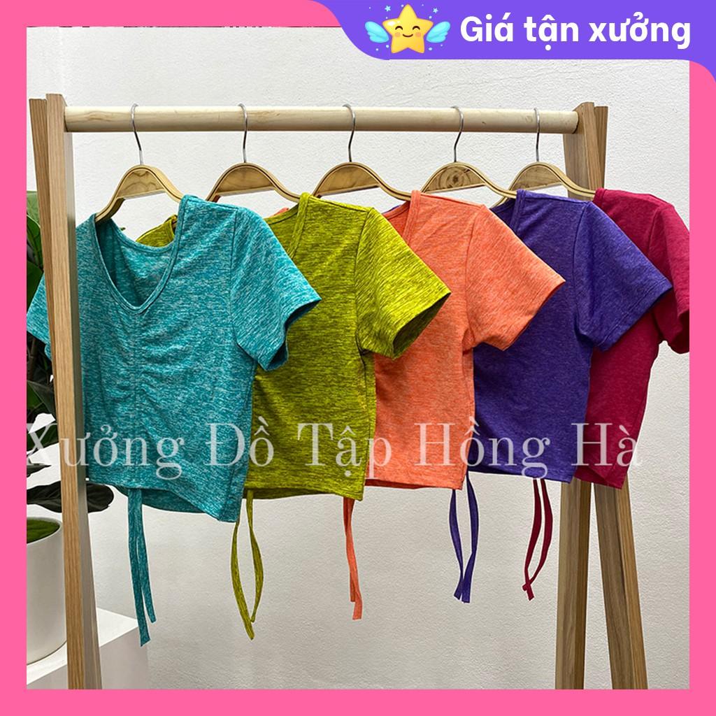 Ảnh Thật 100% - Mặc Là Mê Áo croptop tập GYM nữ đa năng - Yoga nữ - Áo tập croptop rút dây nhiều màu