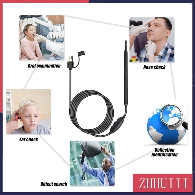 Camera Nội Soi Tai Mũi/Mũi Có Thể Điều Chỉnh 6LEDs 3 Trong 1 Cho Android PC