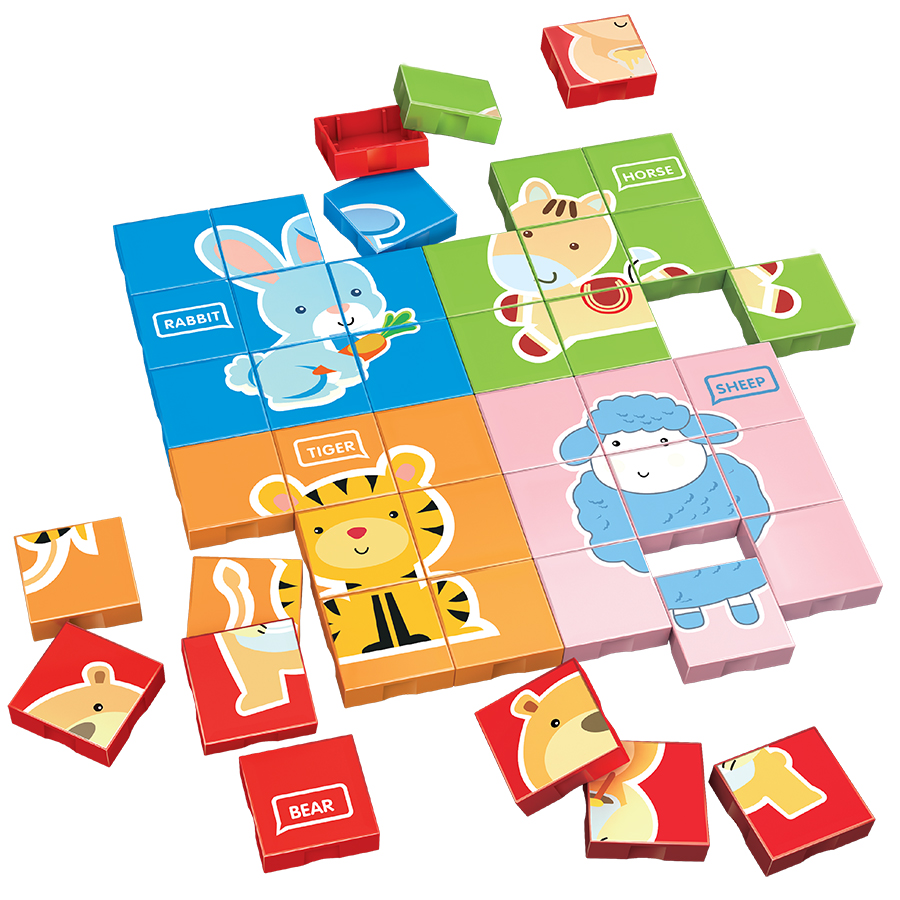 Đồ chơi lắp ráp Tinitoy Junior Block Animal Puzzle