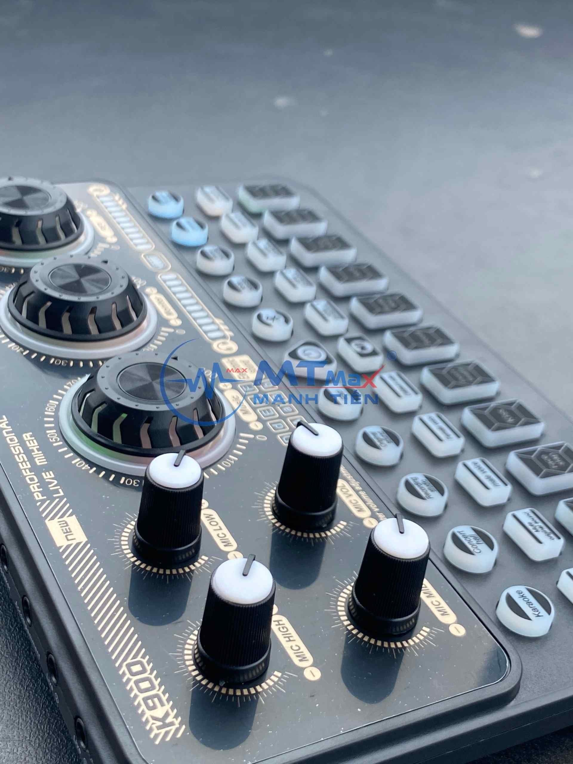 Sound Card K900 Thế Hệ Mới, Âm Thanh Sống Động, Hiệu Ứng Vui Nhộn, Giả Giọng live steam thật hay