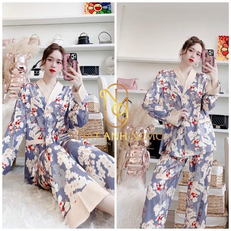 Bộ Pyjama QC siêu hot cổ vét độc lạ sang chảnh