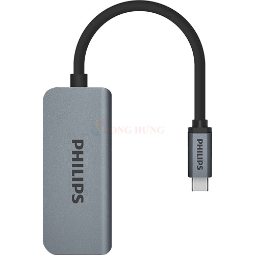 Cổng chuyển đổi Philips 3-in-1 Multifunction Adapter USB-C Hub SWV6113G/59 - Hàng chính hãng