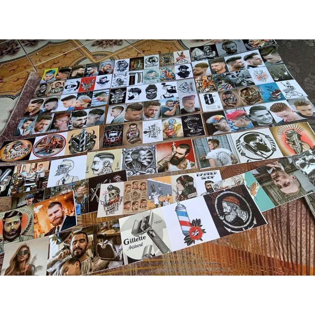 Bộ sticker 100 hình decal dán gương dán tường