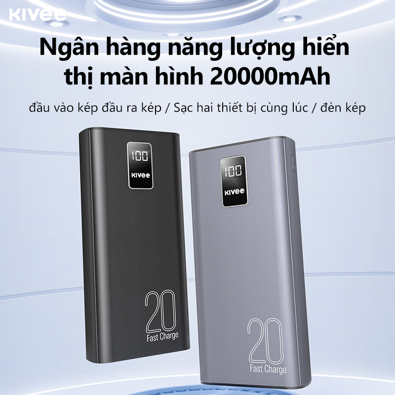 Sạc dự phòng 20000mAh BASIKE 10W Với đèn Pin Cho iP Huawei Samsung OPPO - Hàng chính hãng