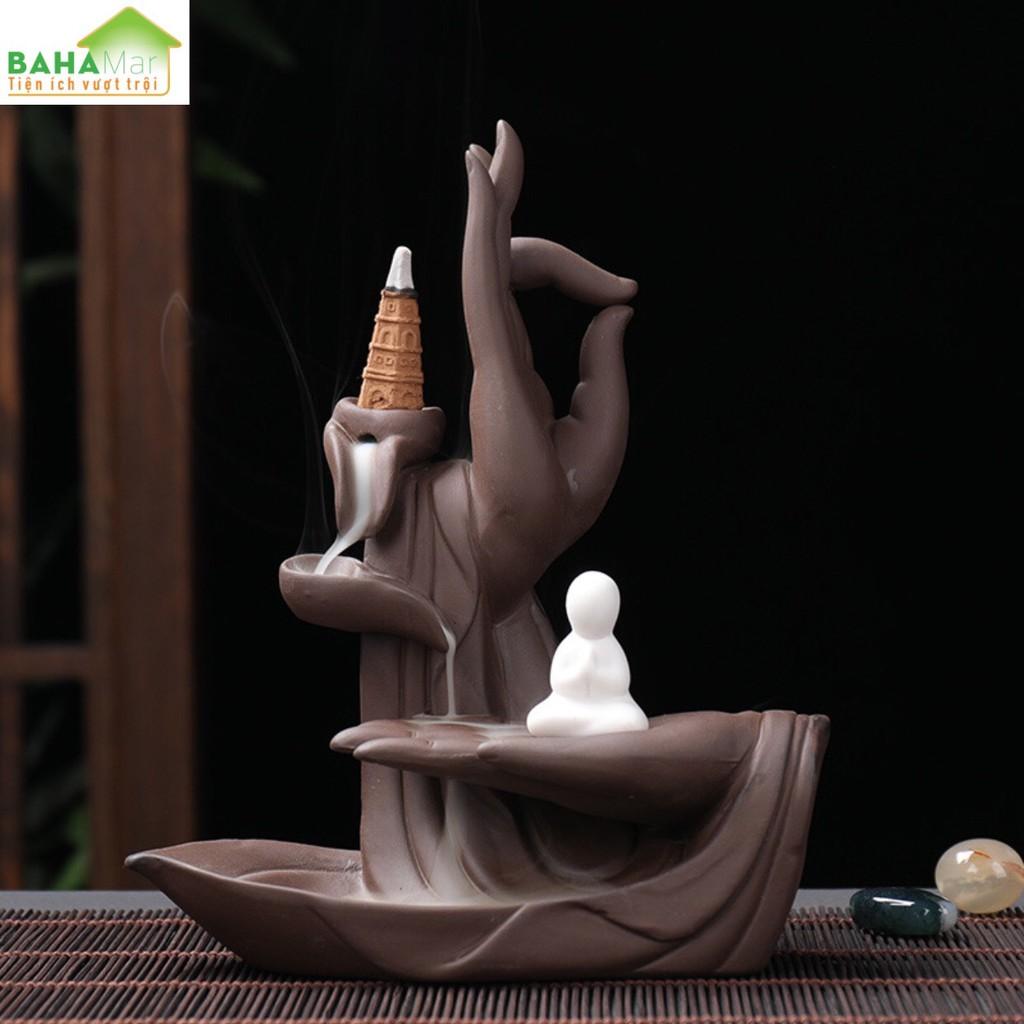 THÁC KHÓI TRẦM HƯƠNG TRÊN BÀN TAY PHẬT "BAHAMAR" Sáng tạo vẻ đẹp với phong cách điêu khắc, thú vị và hấp dẫn