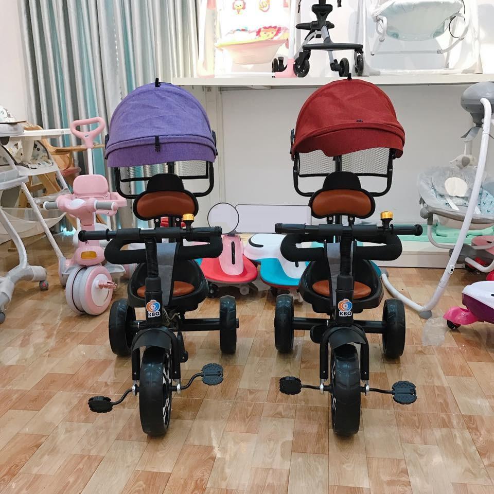 Xe đẩy kiêm xe đạp 3 bánh có mái che dòng SYD - 310 Cao Cấp cho trẻ từ 6 đến 60 tháng