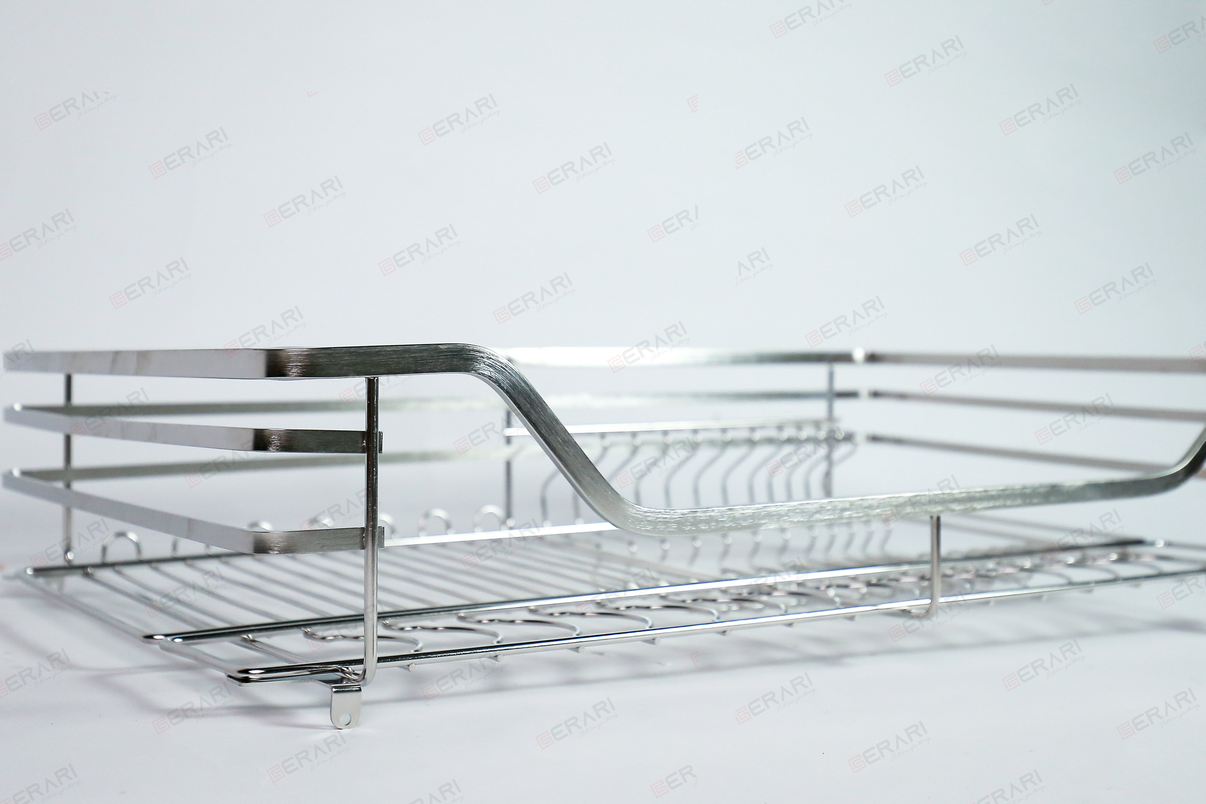Kệ bát đĩa Gerari chính hãng chất liệu inox bóng cao cấp