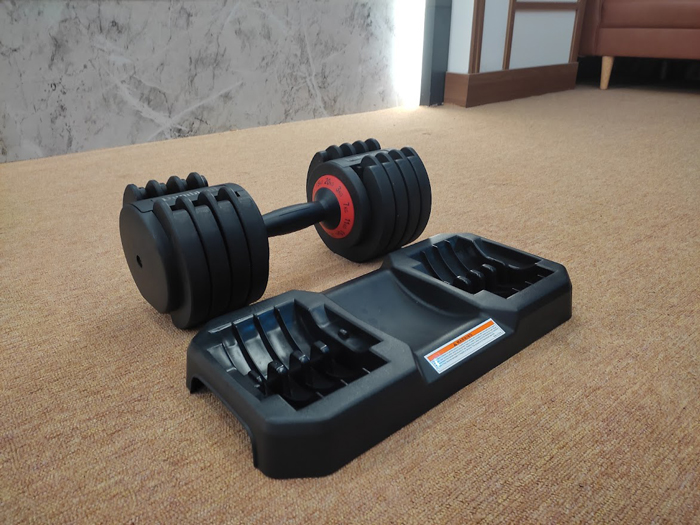 Bộ tạ tay điều chỉnh 20kg (2 tay = 40kg), tạ tay xoay tay cầm điều chỉnh mức nặng linh hoạt T THIEN TRUONG SPORT