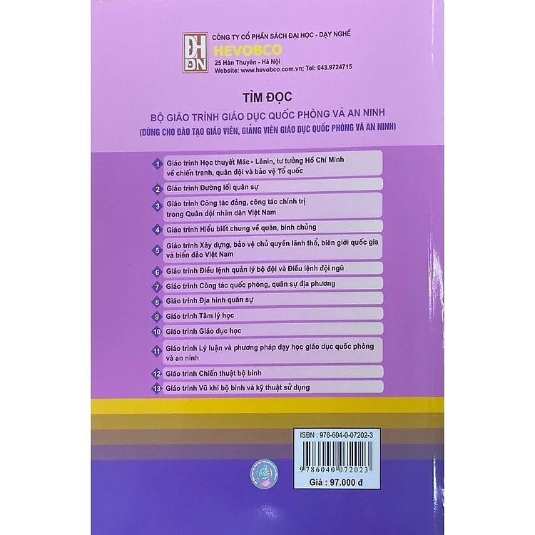 Sách - Giáo Trình Lí Luận Và Phương Pháp Dạy Học Giáo Dục Quốc Phòng Và An Ninh