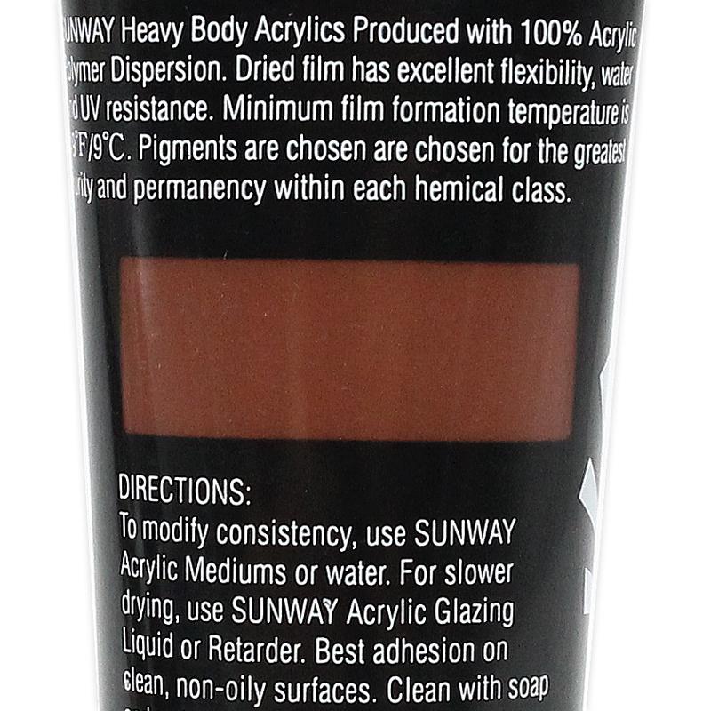 Tuýp Màu Vẽ Acrylic 75 ml - Sunway No.705 - Burnt Umber