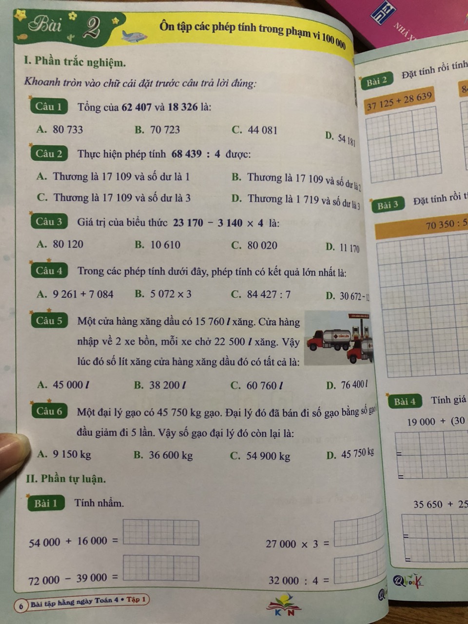 Bộ 2 cuốn bài tập hàng ngày toán và tiếng việt lớp 4 học kì 1 - kết nối mới nhất 2023