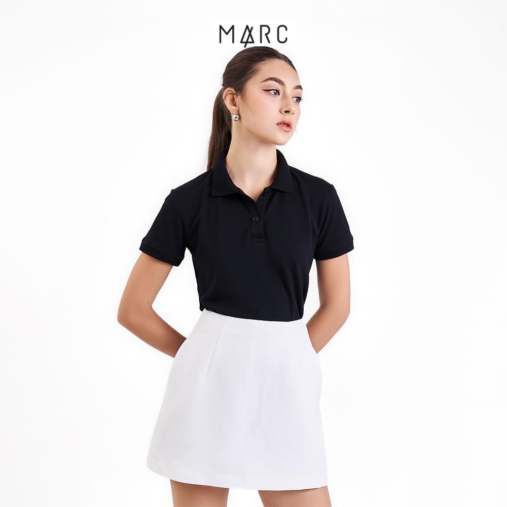 Áo thun polo nữ MARC FASHION trơn cơ bản basic vải mềm mịn mát CBMH091822