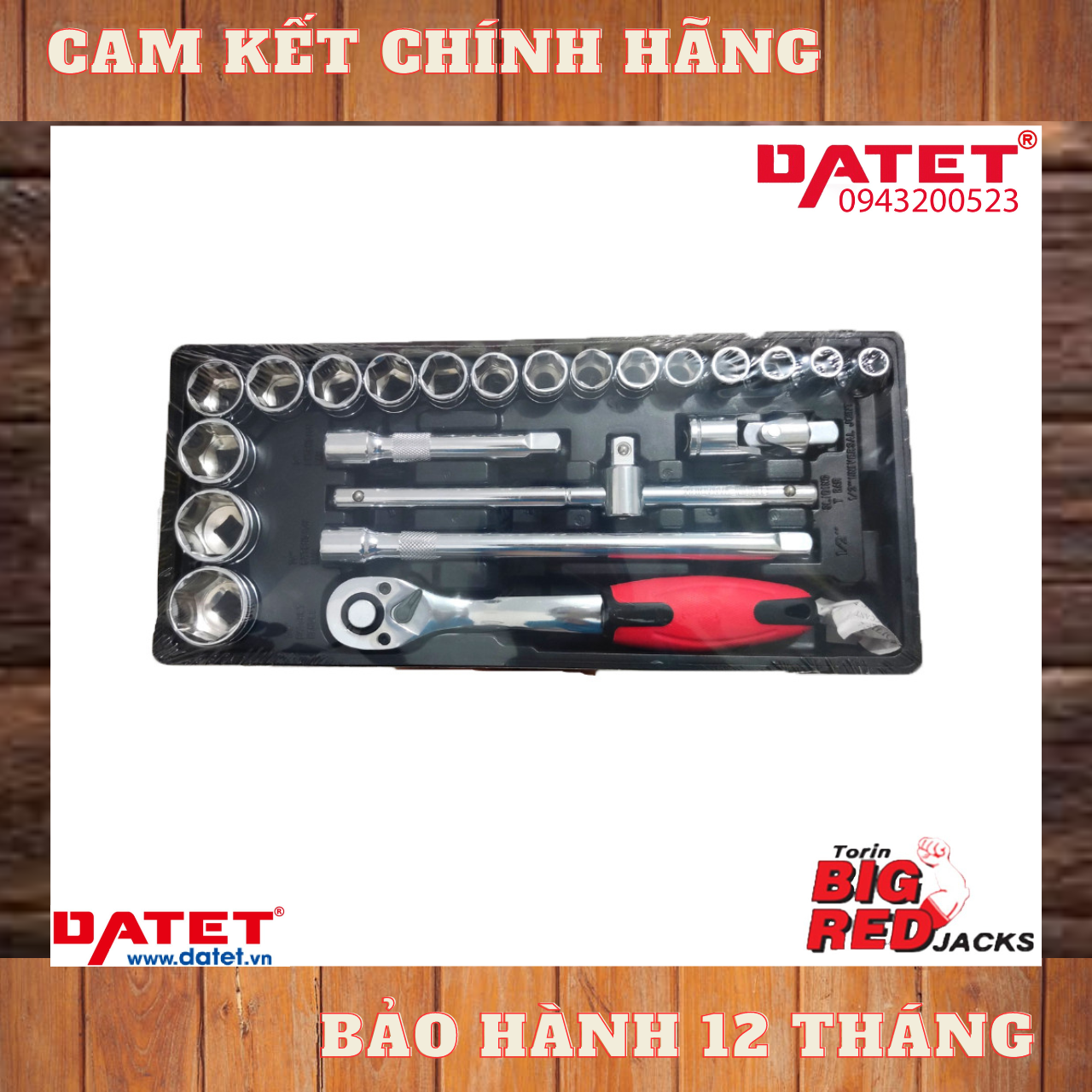 Bộ tuýp vặn ốc 1/2 22 chi tiết TRHN1107