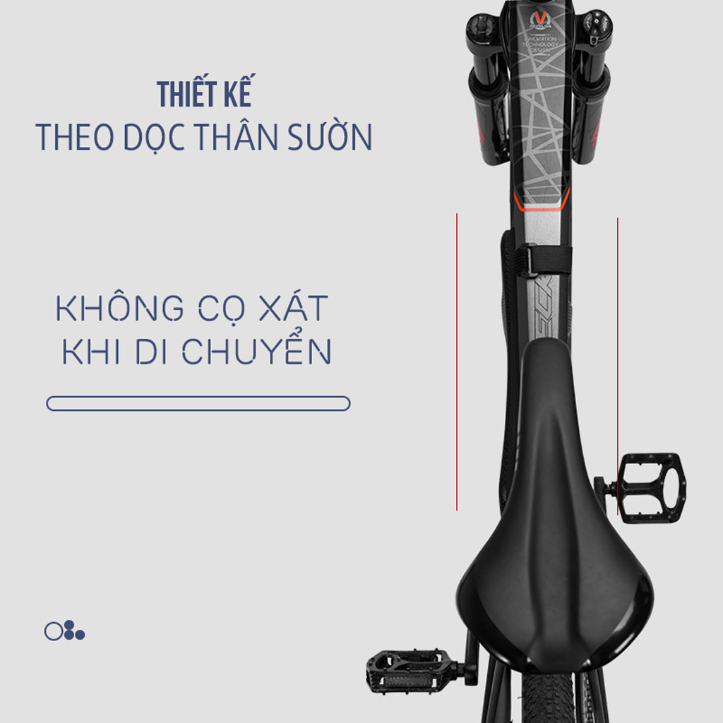 Túi Treo Xe Đạp Form Cứng Dài Chất Liệu EVA 1 Lít Chống Thấm Nước Chứa Vật Dụng Cá Nhân Đạp Xe Cycling MaiLee