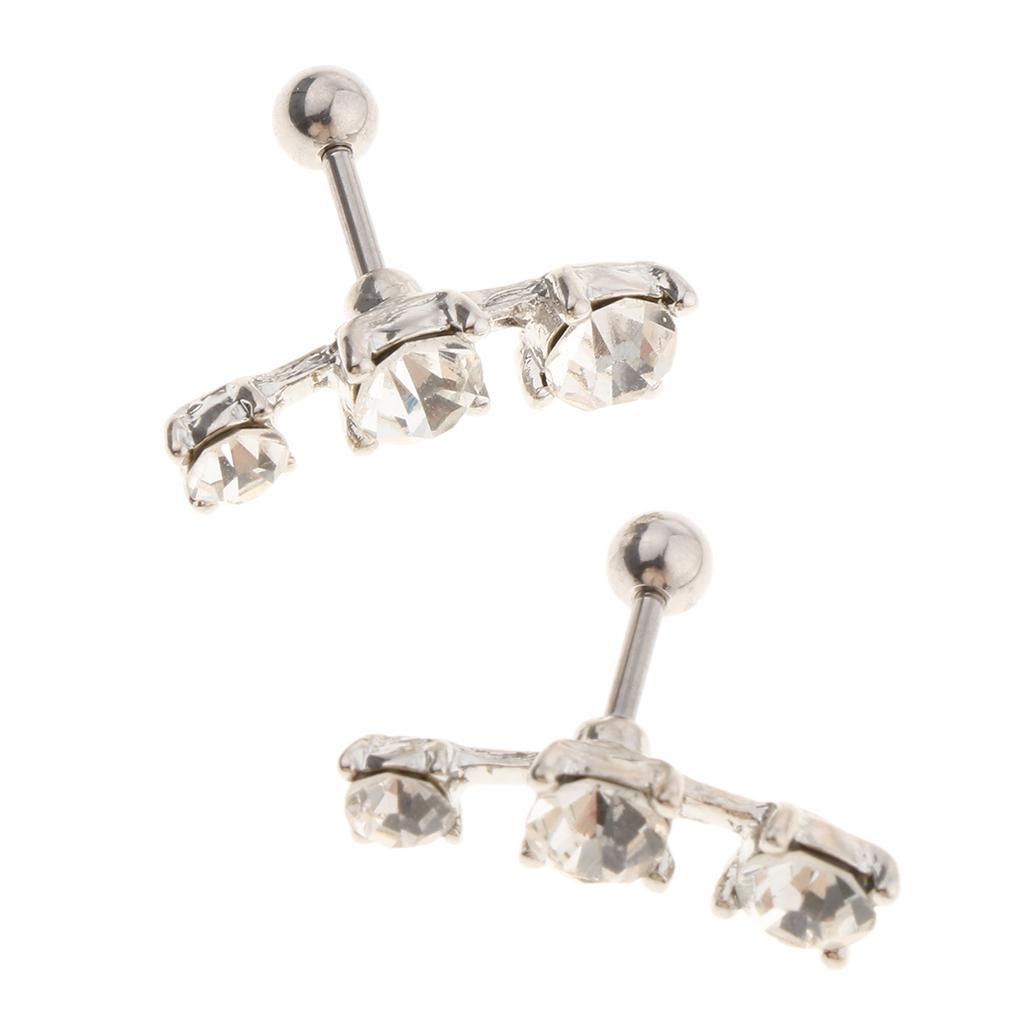 Stainless Steel Ear   Ear Studs Bar Piercing Jewelry