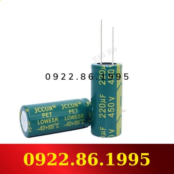 1 Chiếc Tụ Điện Nhôm Esr Thấp 450 V 220 Uf 18*40 Mm Tụ Điện 220 Uf 450 V Tần Số Cao 20% hàng mới về