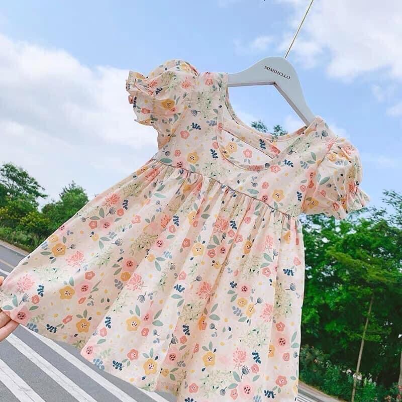 Vải thô hoa vintage 100% cotton mềm mát ít nhăn