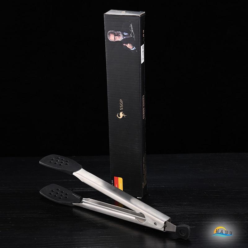 Kẹp Gắp Thức Ăn Silicone Inox 304 Cao Cấp Đạt Tiêu Chuẩn LFGB Đức Mở Rộng Linh Hoạt HADU