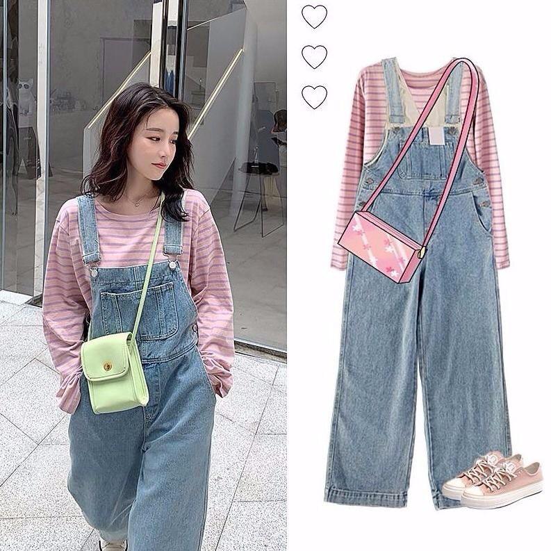 Quần yếm Jean năng động (Kèm ảnh thật