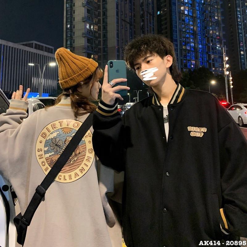 Áo Khoác BOMBER Nam Nữ Nỉ Bông Dày Dặn Form Rộng Unisex DIRTY OUT