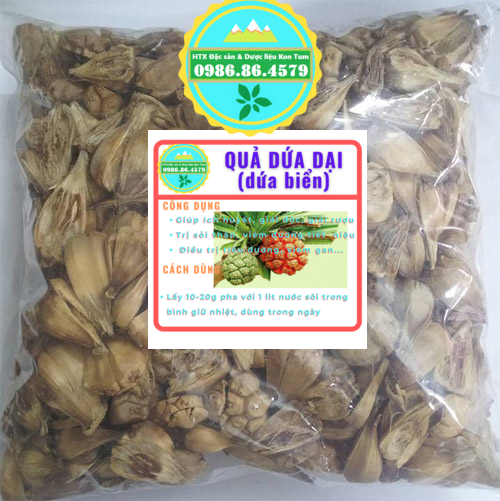 Đặc Sản Kon Tum - 1Kg Quả Dứa Dại (Dứa Biển) Khô Hỗ Trợ Giảm Sỏi Thận Tiết Niệu - OCOP 3 Sao