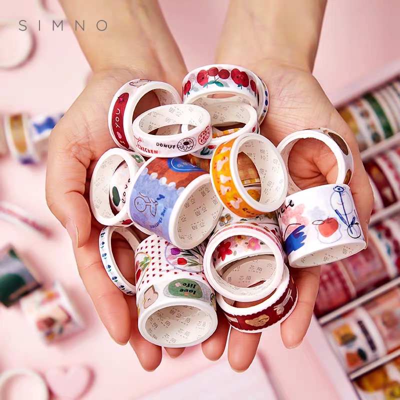 [INS &amp; DAYDREAMTRAVEL] Hộp 100 cuộn washi tape dễ thương (có tách lẻ 20 cuộn)