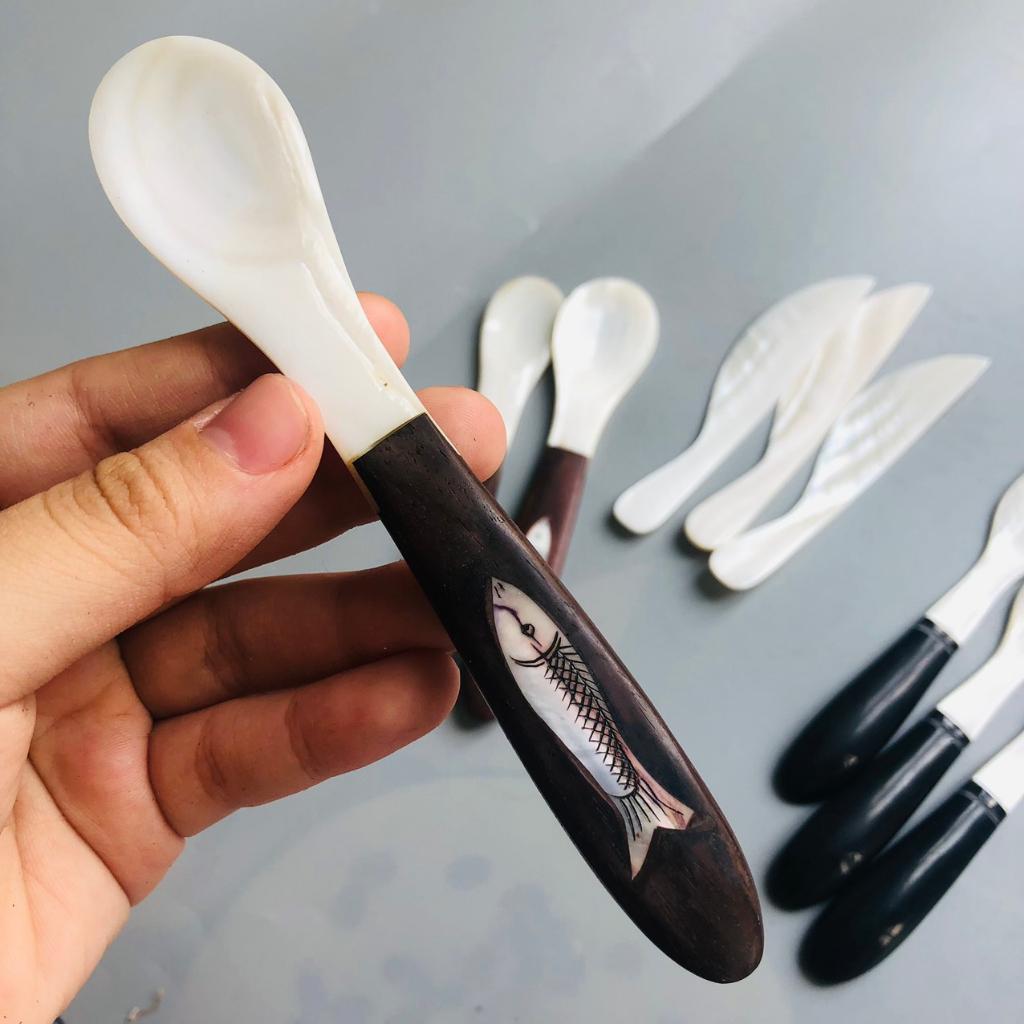 Thìa, Dao Phết Bơ Trai Trắng Tự Nhiên, Thìa Xúc, Phụ Kiện Nhà Bếp, Chụp Ảnh Trang Trí