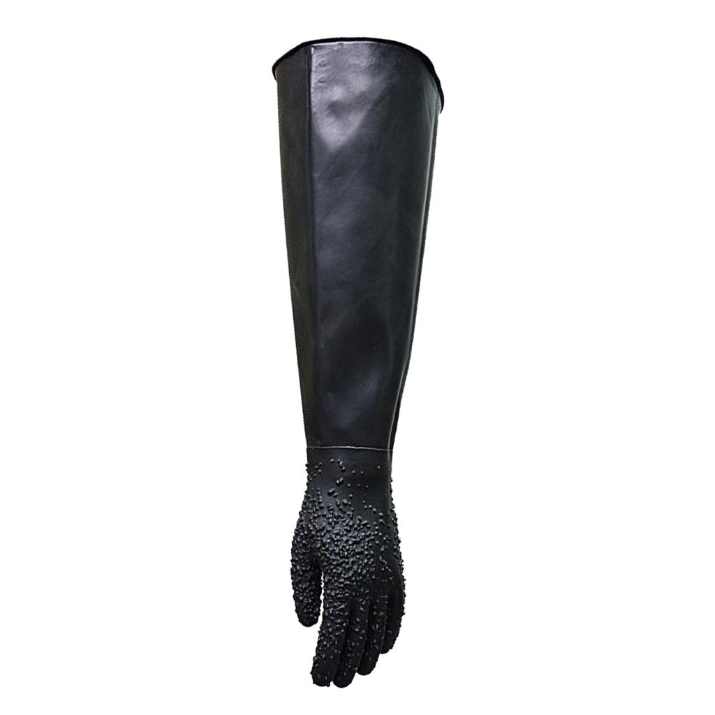 2Pcs Heavy Duty Sandblasting Work Gloves Left for Sand Sand Blasting Cabinet