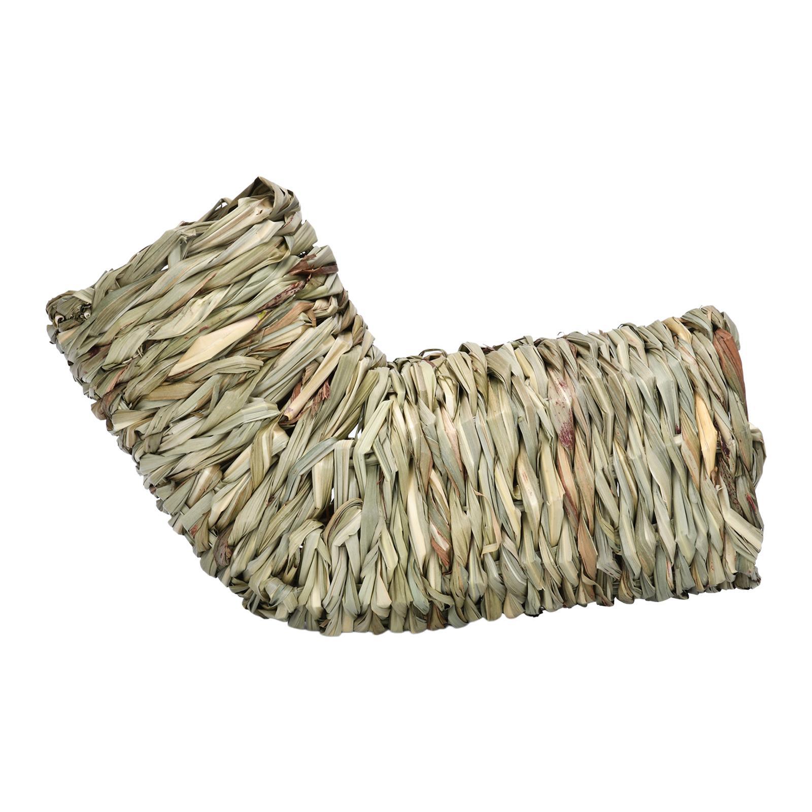 Hamster Grass Tunnel Tunnel Hideaway Durable Bunny Toy Pet Supplies Rabbit Tunnel Tube Nest for Chinchilla Hedgehog Gerbils Ferrets