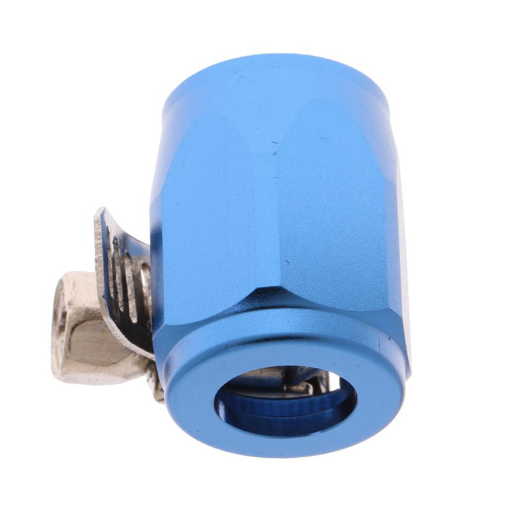 AN4 Fuel Oil Water Pipe Hose End Finisher Clip Clamp Aluminium Alloy