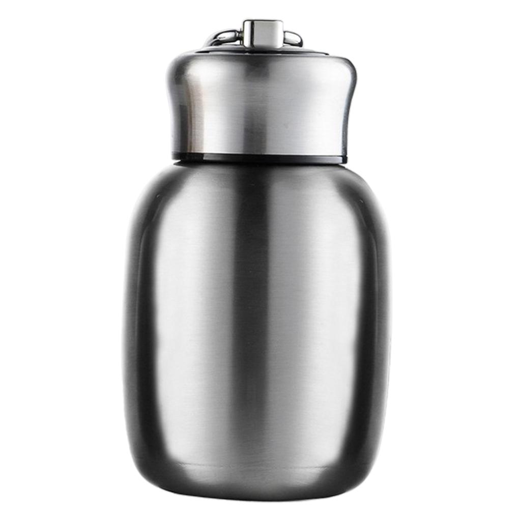 280ml Vacuum Water Bottle Stainless Steel Thermal Cup for Kids Silver