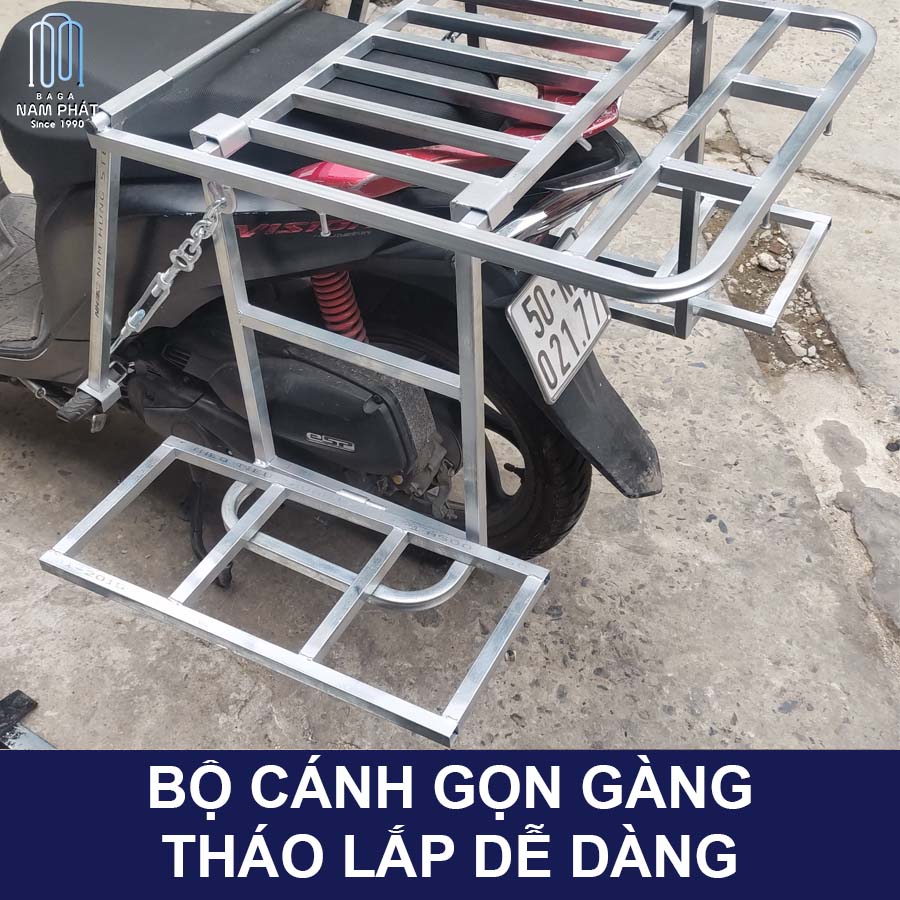 Baga Chở Hàng Cánh Hộp Mở Cốp Xăng Chuẩn Nam Phát