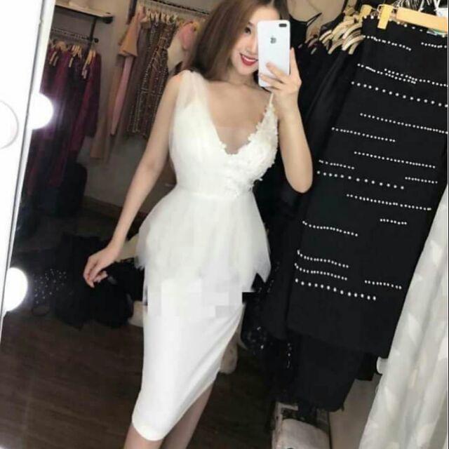 Đầm 1 vai lưới sexy