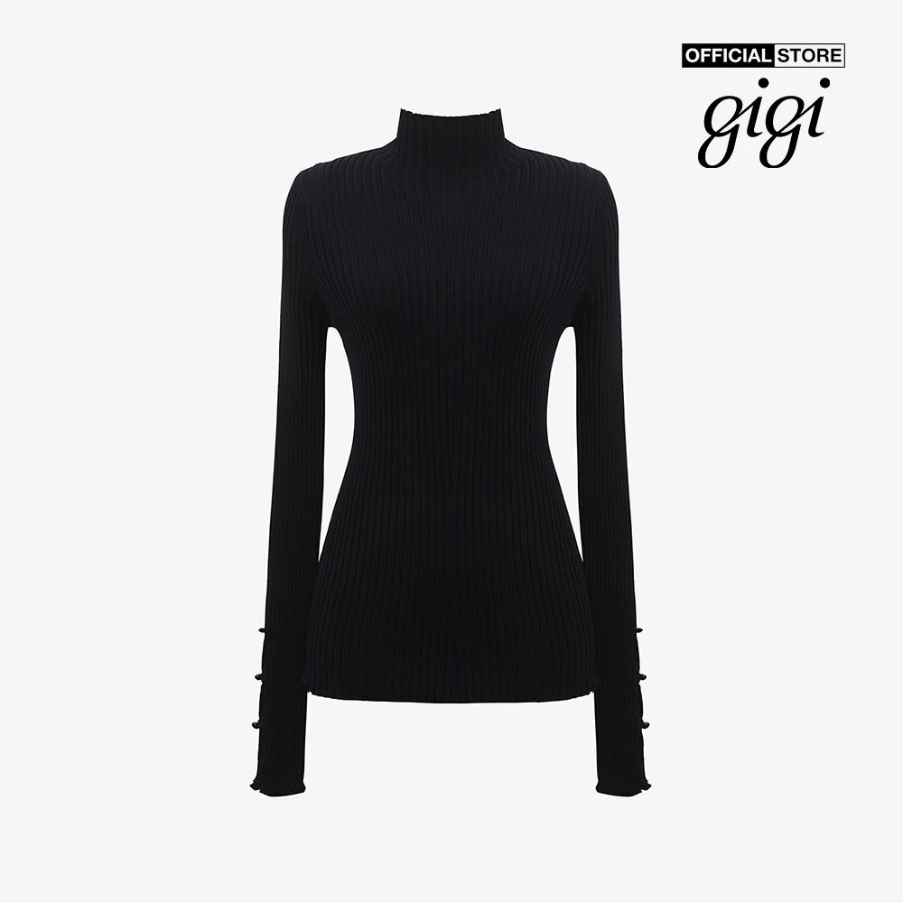 GIGI - Áo len nữ cổ cao tay dài cắt gấu thời trang G1305K222718