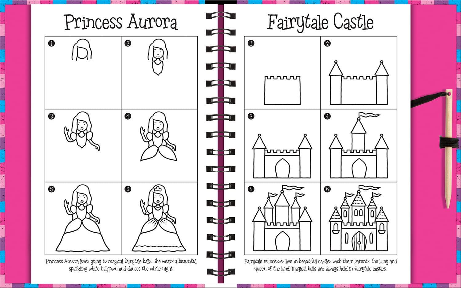 Scratch &amp; Draw Princess - Scratch Art Activity Book