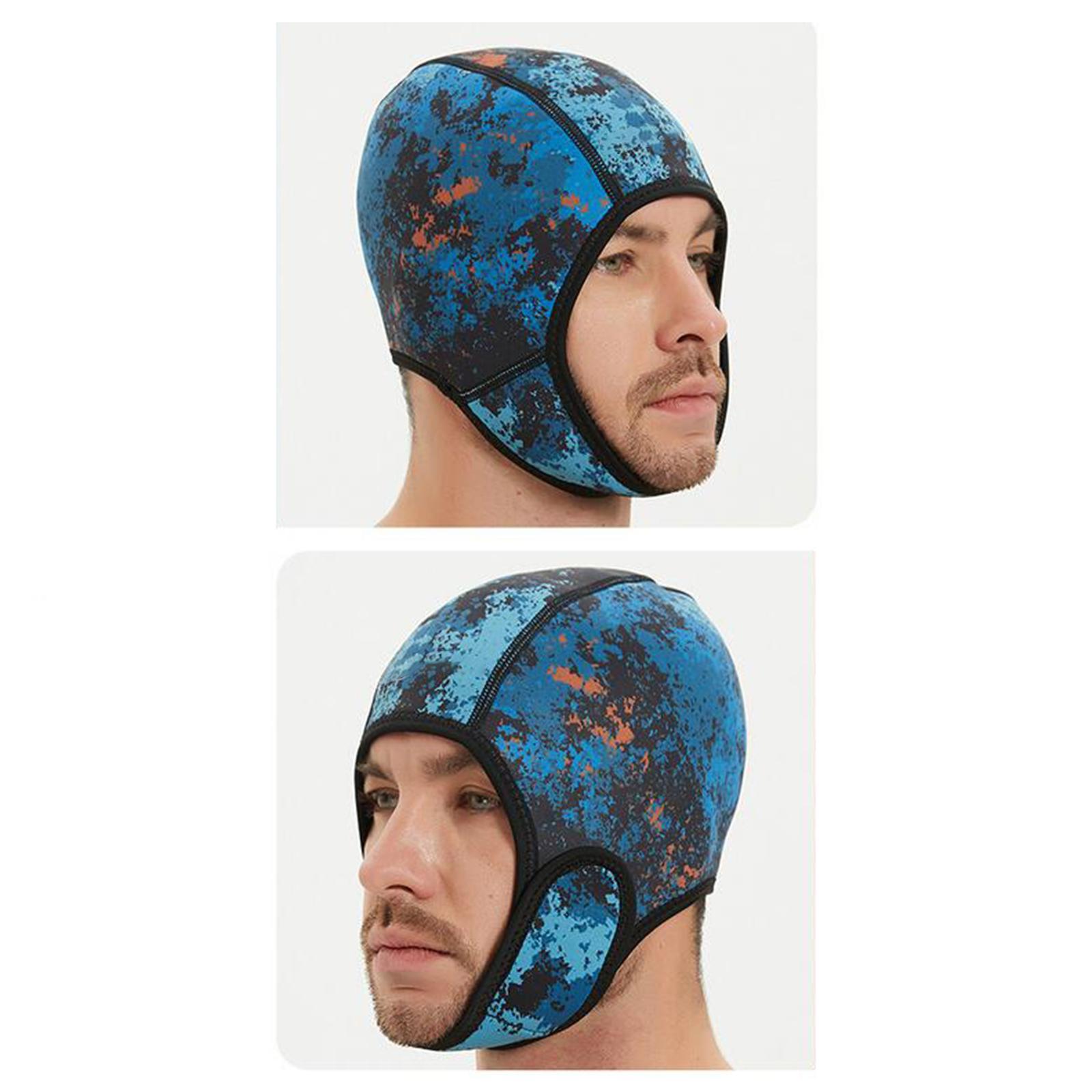 2mm Neoprene Diving Wetsuit Hood, Scuba Diving Hood Headgear Windproof Waterproof Surfing Cap, Swim Hat for Women, Men, Sailing, Underwater
