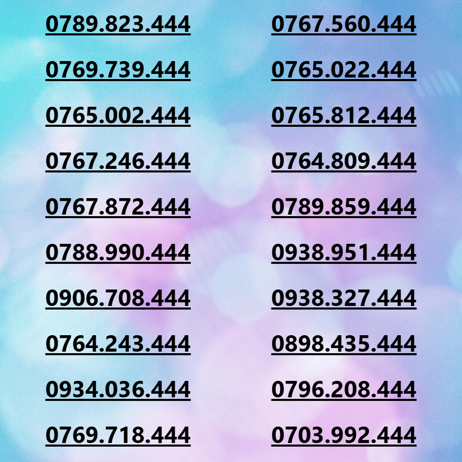 Sim Mobifone tam hoa 444 tượng trưng cho sự bền lâu, viên mãn ưu đãi data 4G/5G  180GB[SIM CHƯA KÍCH HOẠT, PHẢI ĐĂNG KÝ)- HÀNG CHÍNH HÃNG