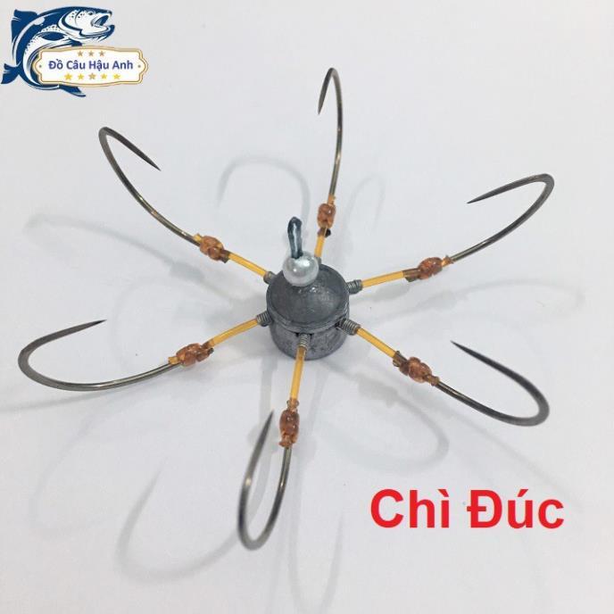 Lưỡi Câu Lục Chì Đúc Đồng Đúc Lưỡi Câu Siêu Bén Siêu Cứng LC4 đồ câu FISHING_HD