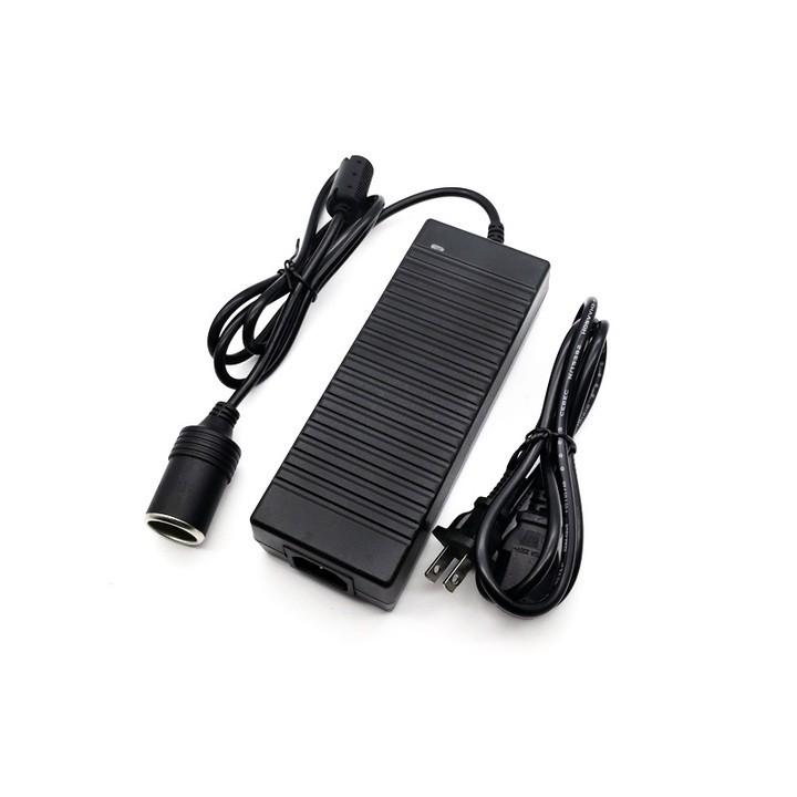 Bộ chuyển đổi nguồn từ 220V sang 12V-10A công suất 120W đầu ra dạng chân tẩu sạc mã BYM-128